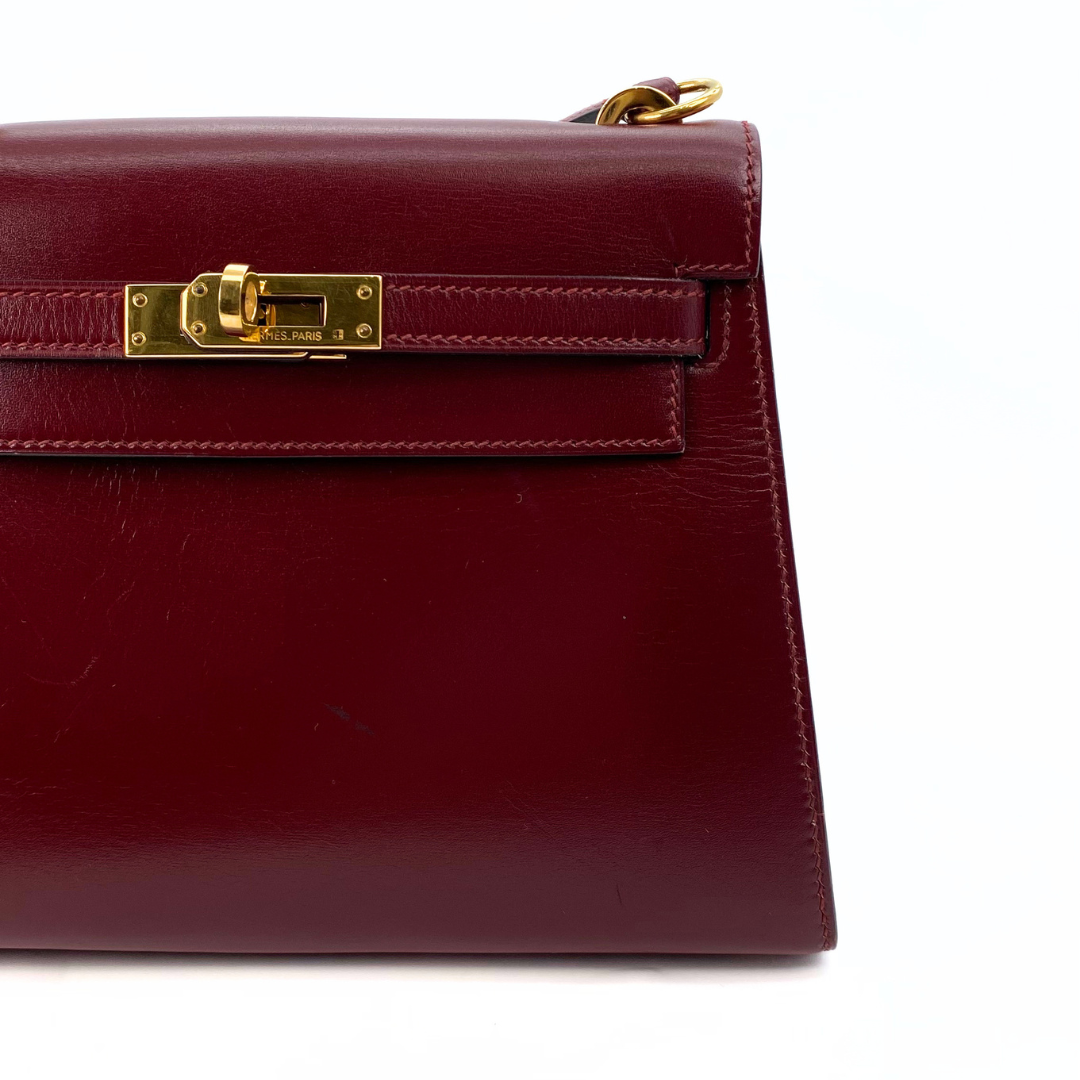 Manju, vintage Kelly 20 Rouge H Box stamp is not clear