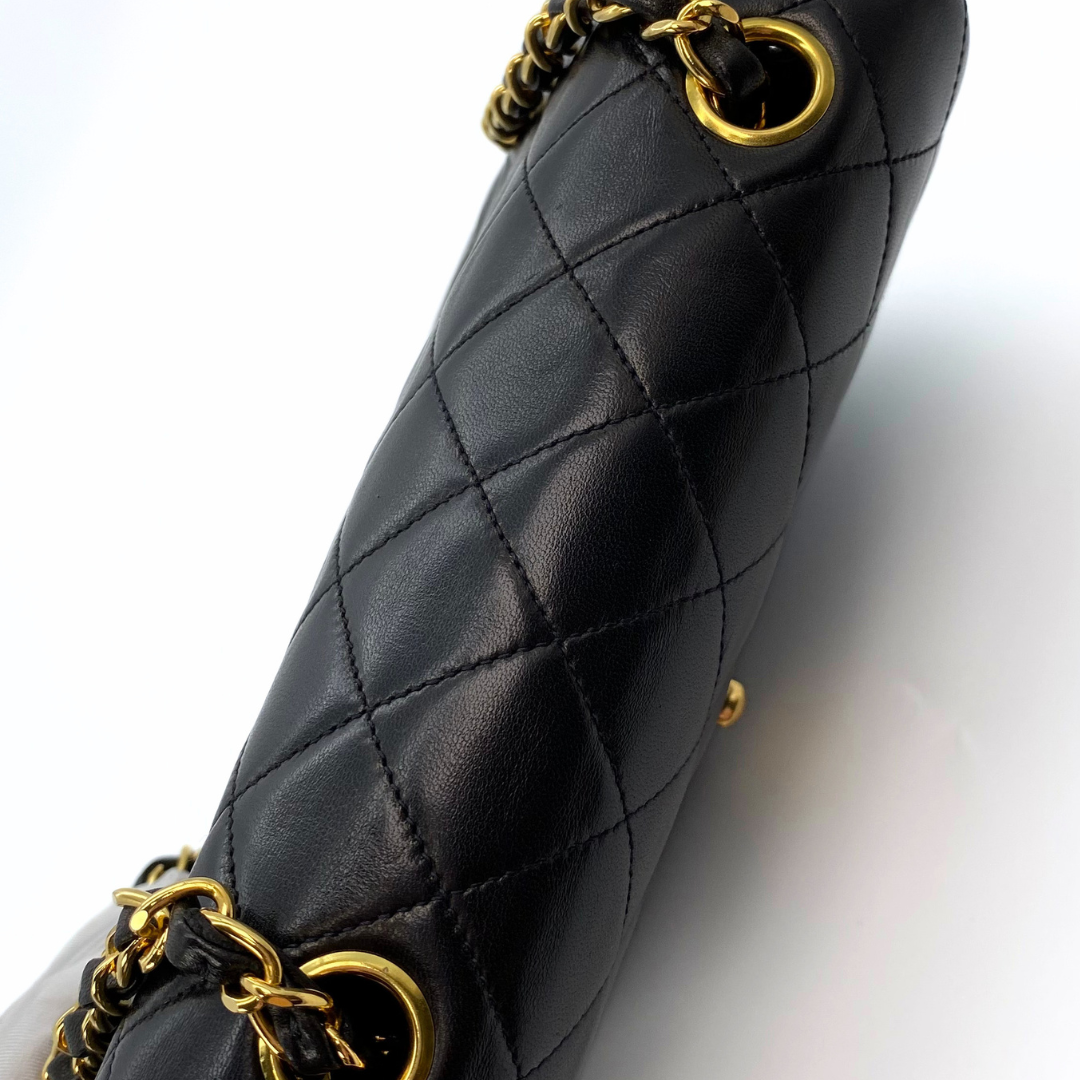 Varun, 2 Series Square 20cm Black Lambskin with seal and card