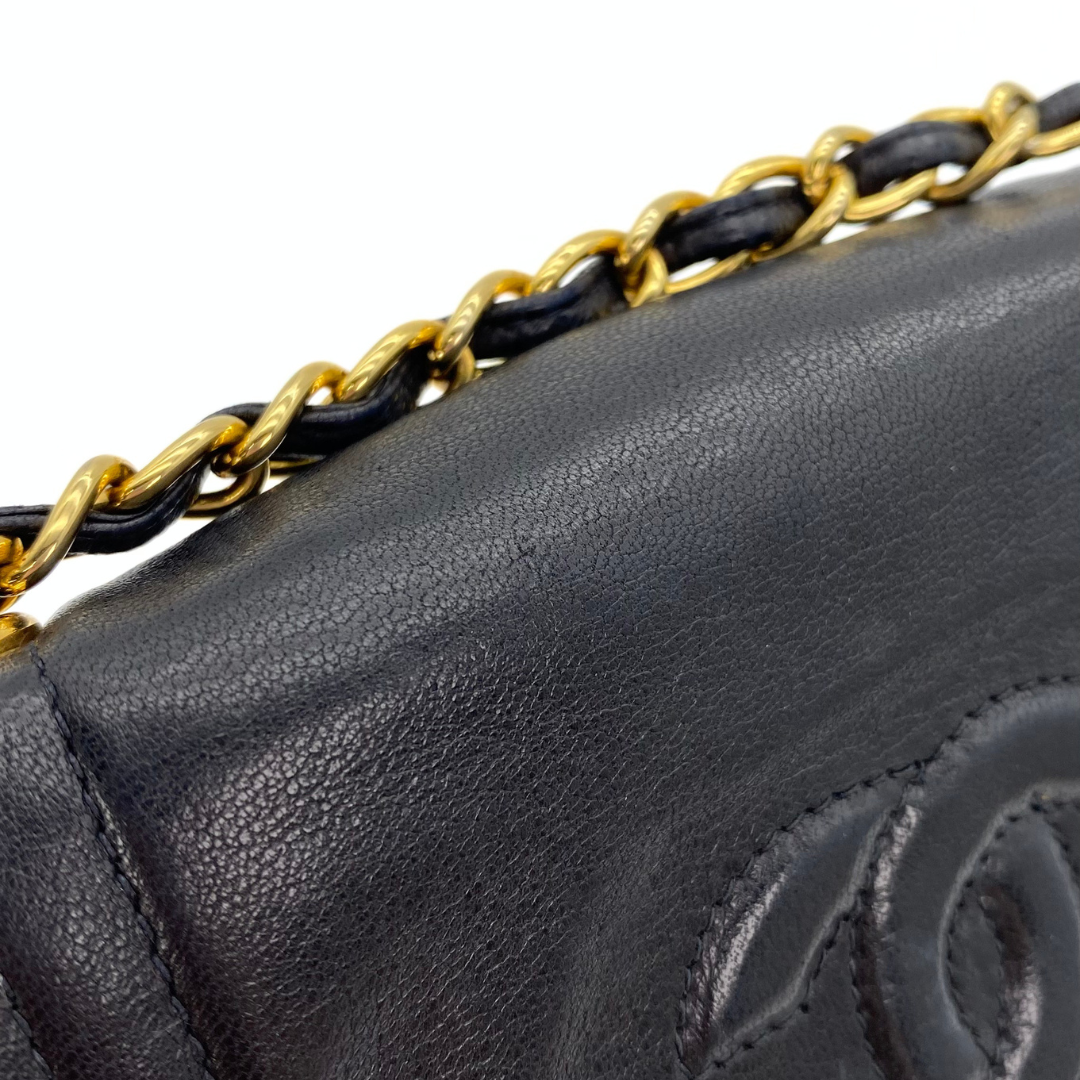Rodion, 0 Series Black Lambskin Wallet On Chain with seal and card