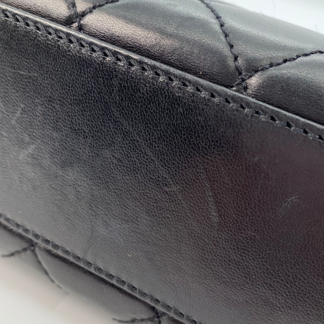 Sushma, 6 Series Tote Black Lambskin with Bijoux Chain with seal and card