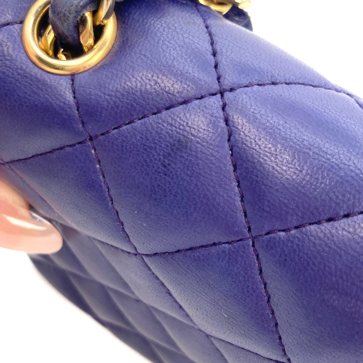 Nadia, 0 Series 20cm Mini Purple Lambskin with seal only