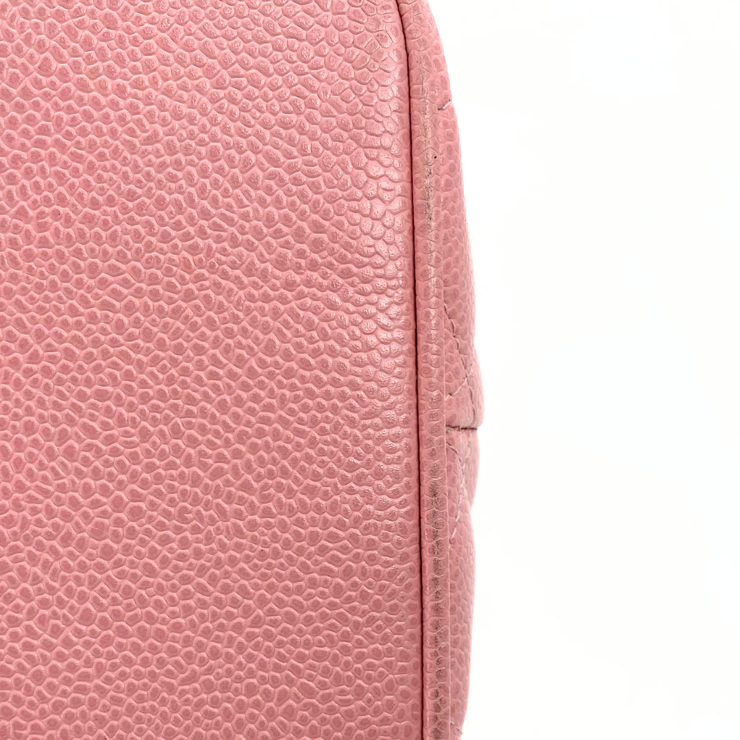 Dami, 8 Series Medallion Tote Reissue Pink Caviar with seal and card