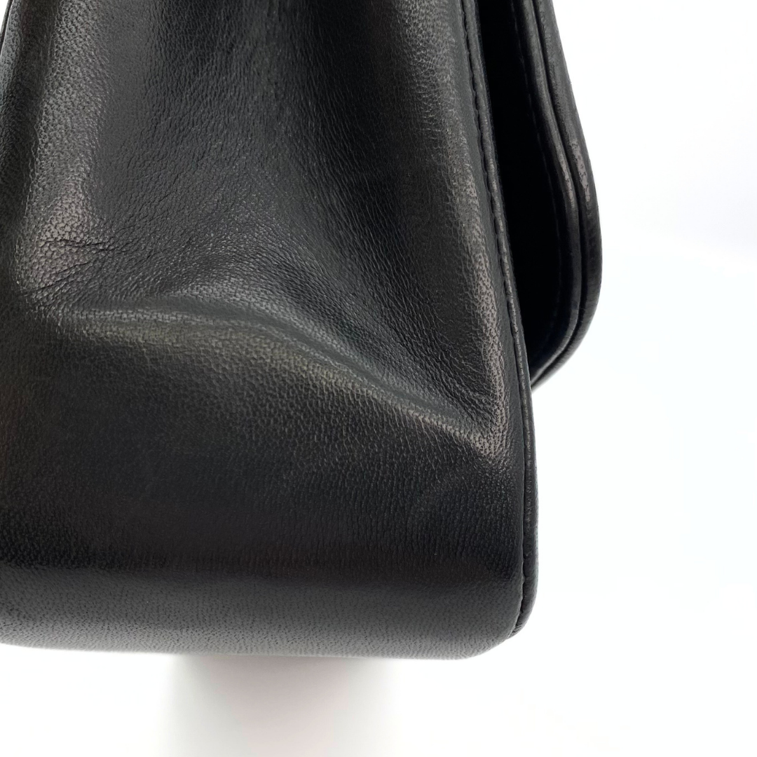 Tyra, 2 Series Mademoiselle Lambskin Small Black with seal and card