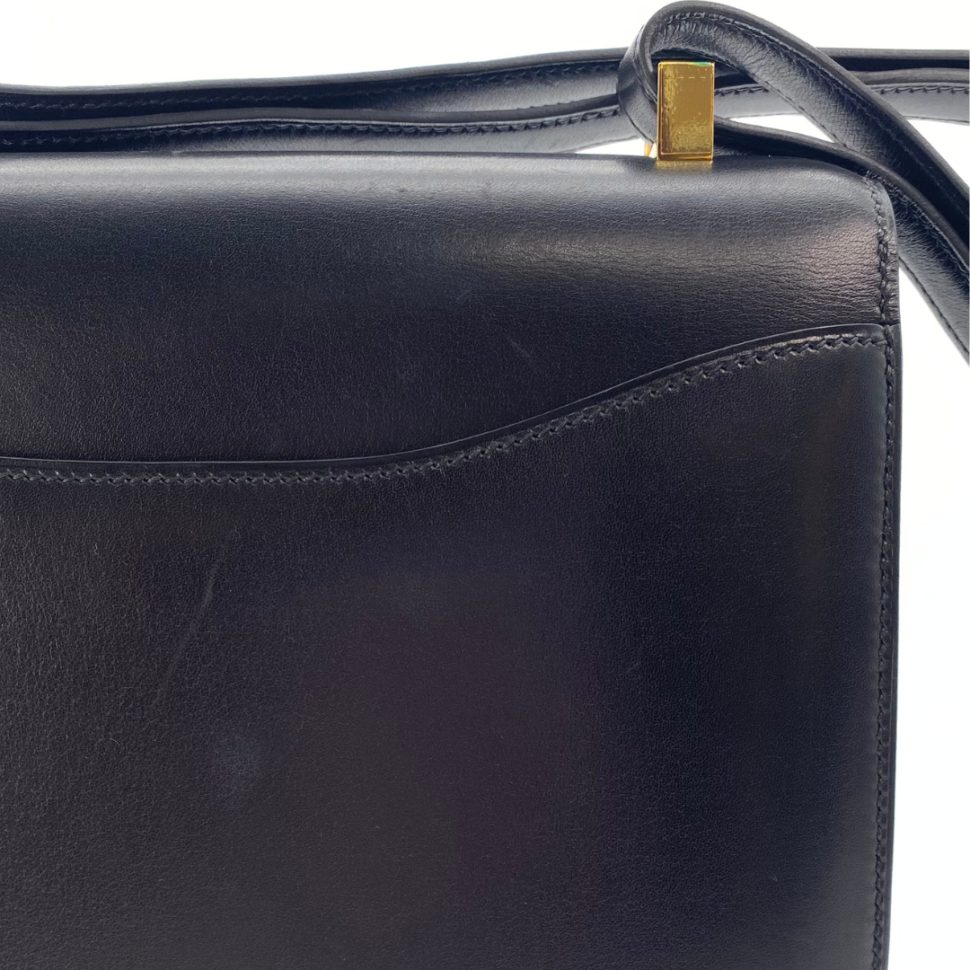 Lumi, 2003 Constance 23 Guilloche Black Boxcalf with stamp  □G