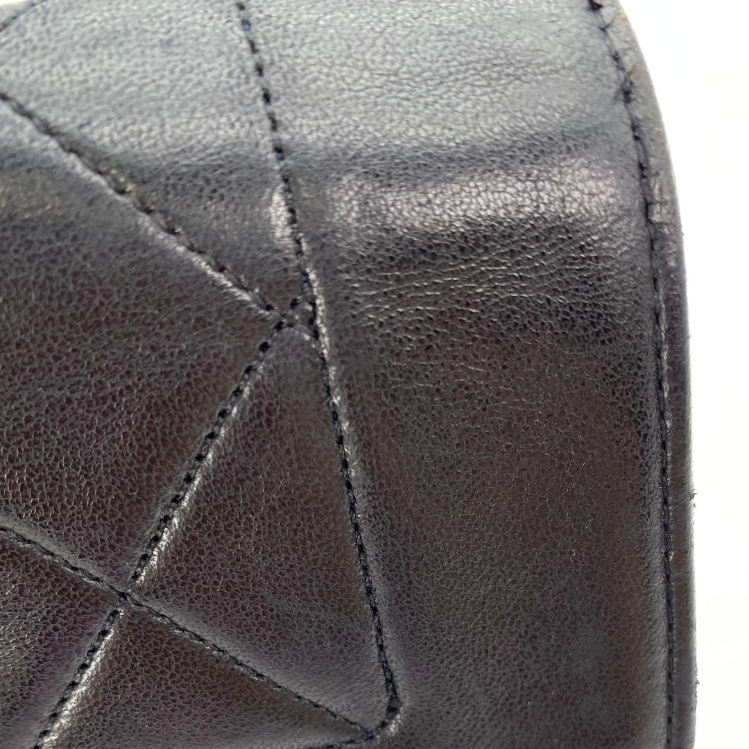 Ruslan, 1 Series Small Tab Border Black Lambskin with seal and card