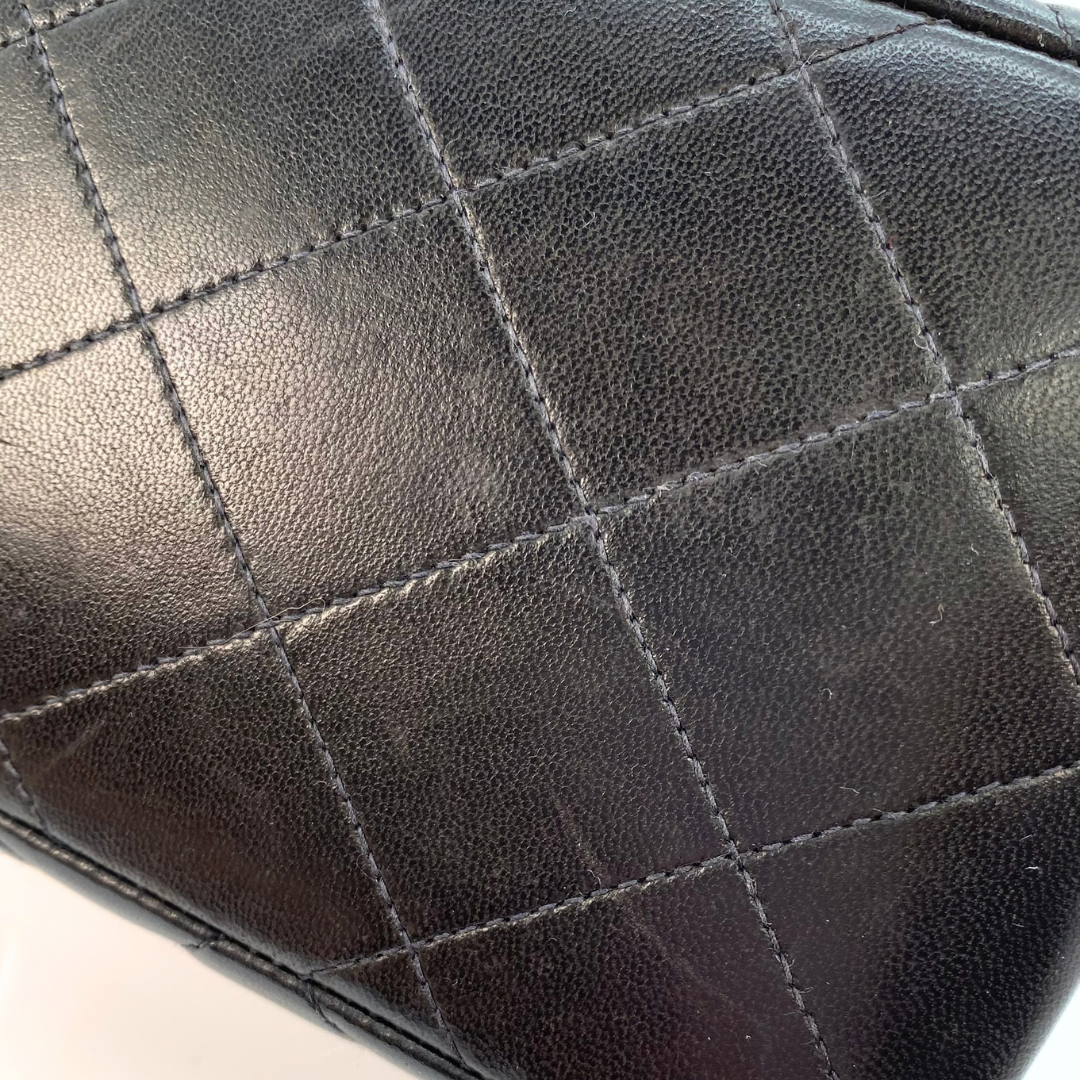 Eito, 4 Series Medium Single Flap Black Lambskin with seal and card