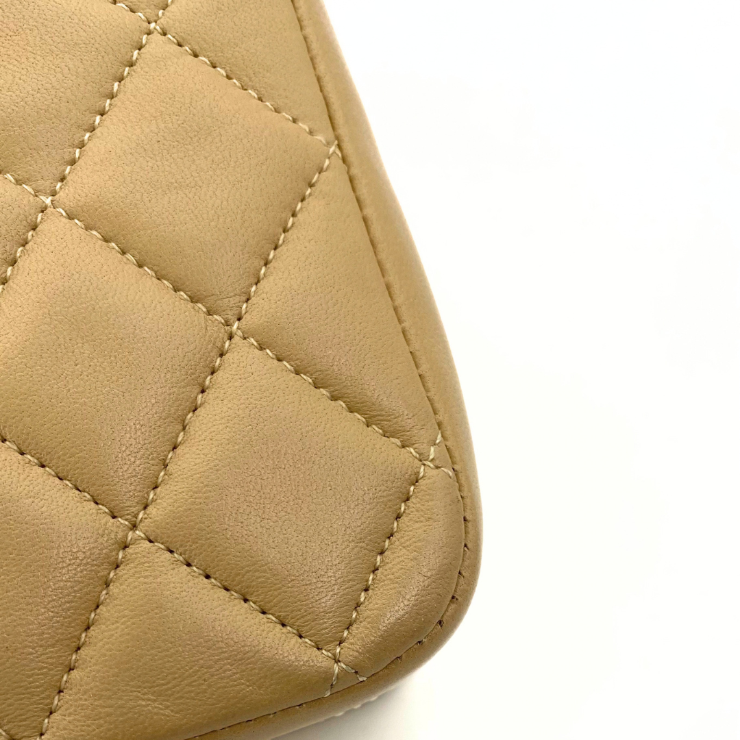 Sayaka, 1 Series Half Moon Beige Lambskin with seal and card