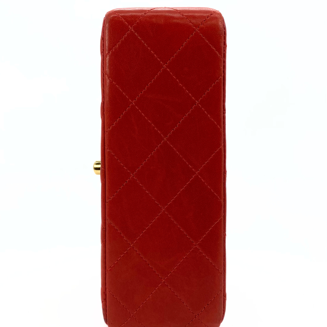 Lola, 6 Series Mini Square 17 Red Lambskin with seal only