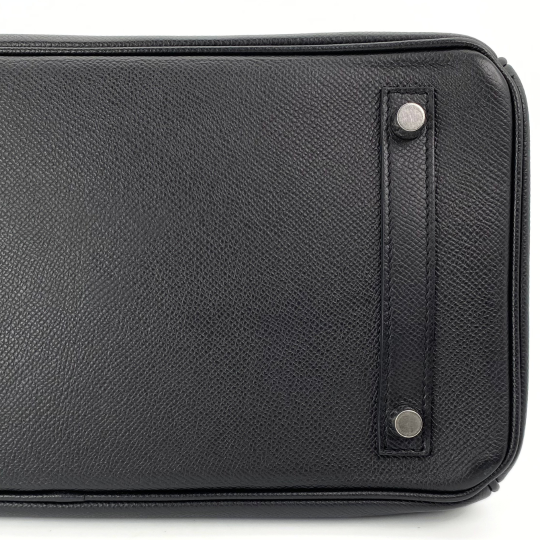Neoma, 2016 Birkin 30 Black Veau Epsom Palladium Hardware with stamp X