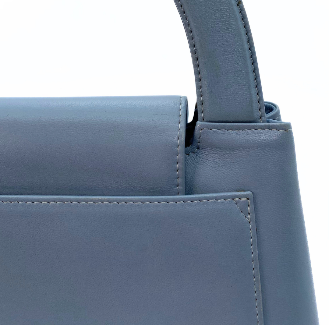Helma, 5 Series Kelly Light Blue Lambskin with seal only