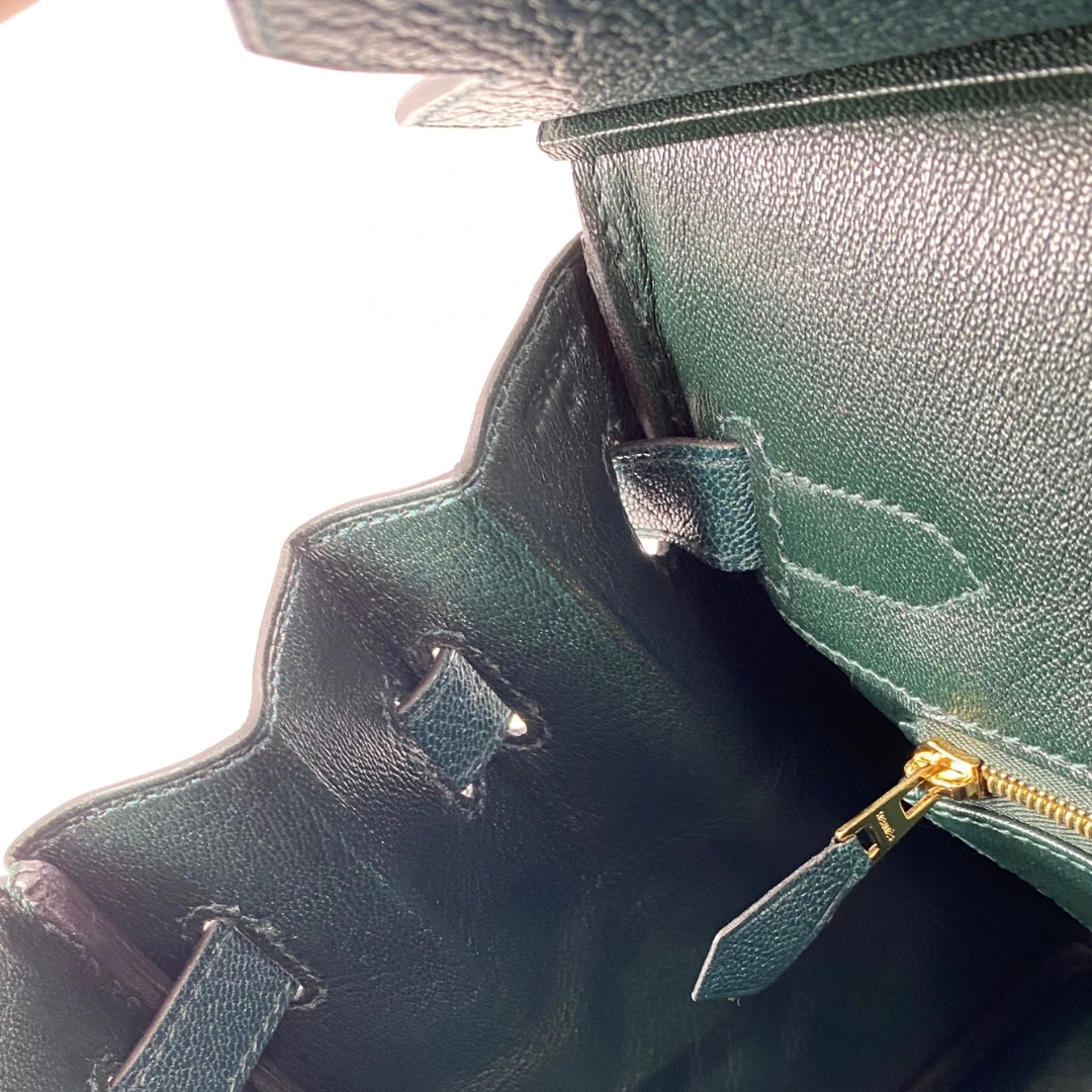 Nanami, 2024 Birkin 30 Vert Moyen Chevre Gold Hardware with stamp W
