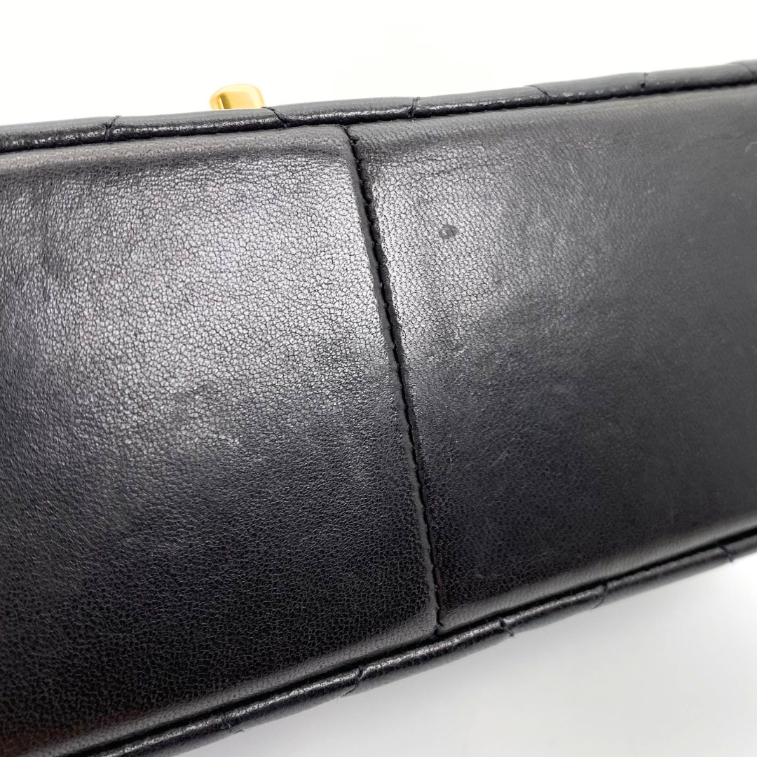 Shiori, 3 Series Medium Diana Black Lambskin with seal and card
