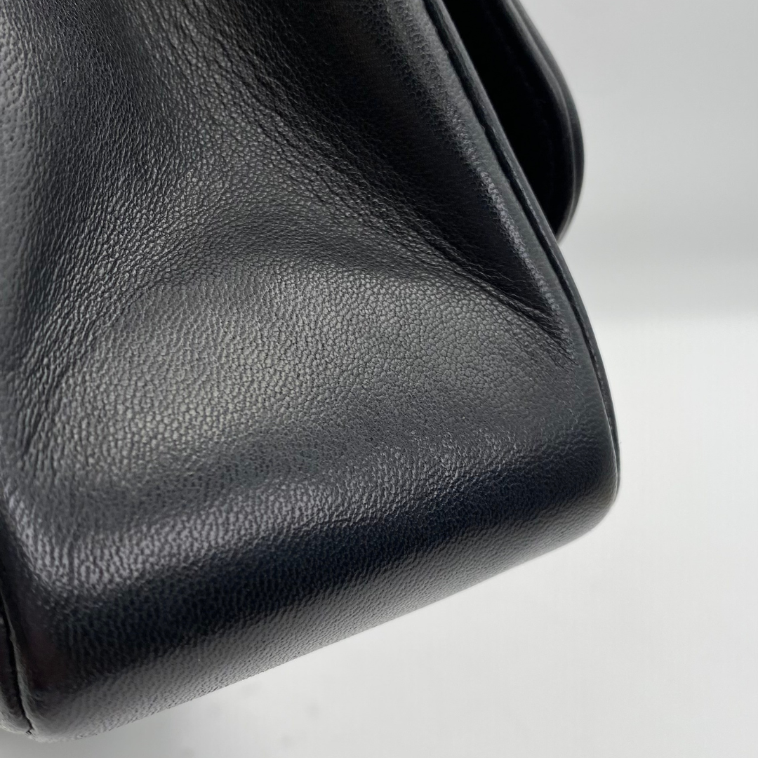 Artem, 4 Series Black Lambskin Tab Border with seal only