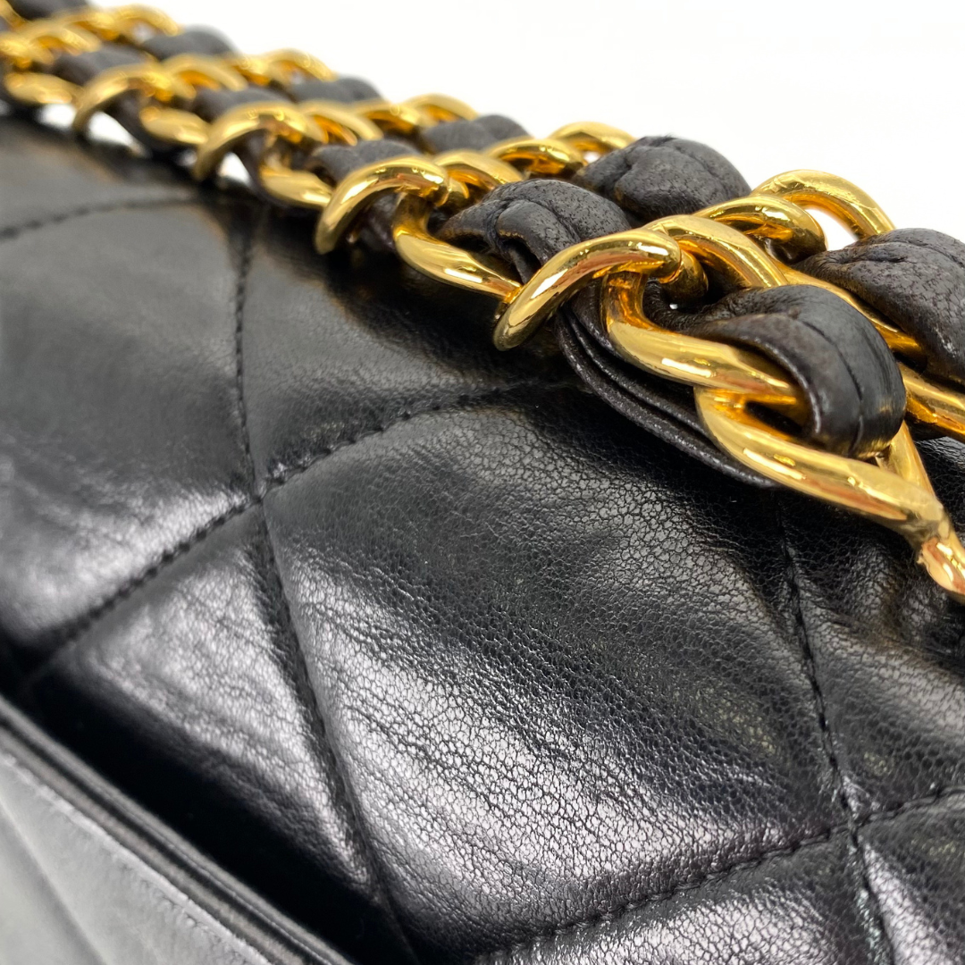 Mikoto, 3 Series Materasse Black Lamb Gold Hardware with seal and card