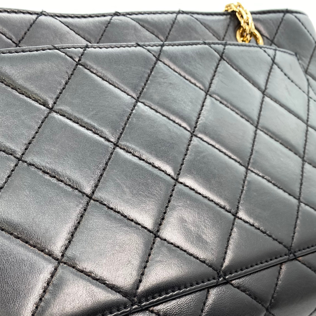 Sushma, 6 Series Tote Black Lambskin with Bijoux Chain with seal and card