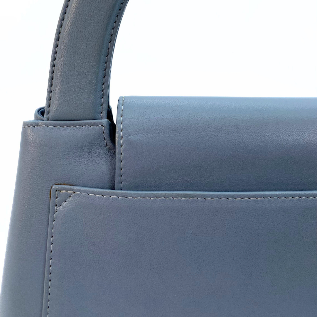 Helma, 5 Series Kelly Light Blue Lambskin with seal only