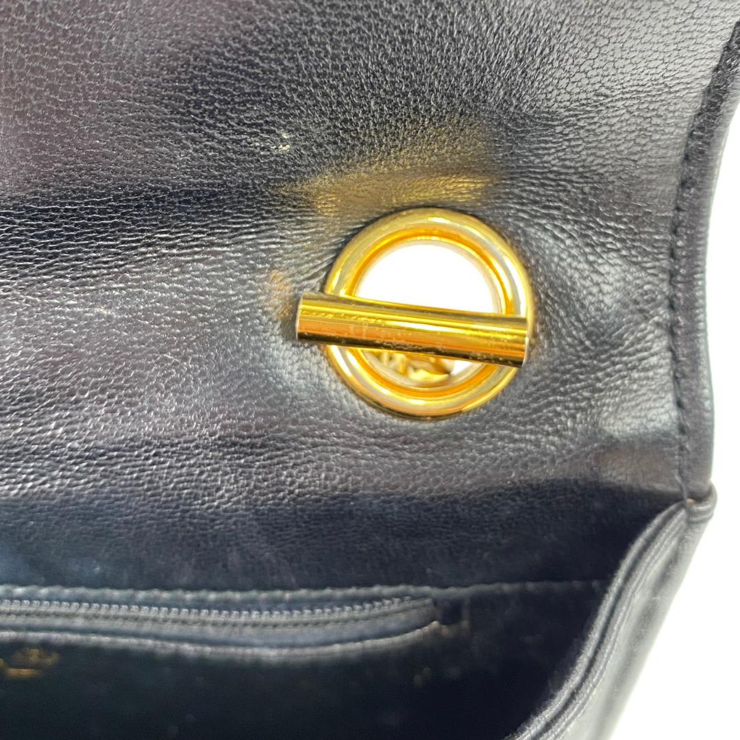 Ritsu, 1 Series Matelasse Black Lambskin with seal and card