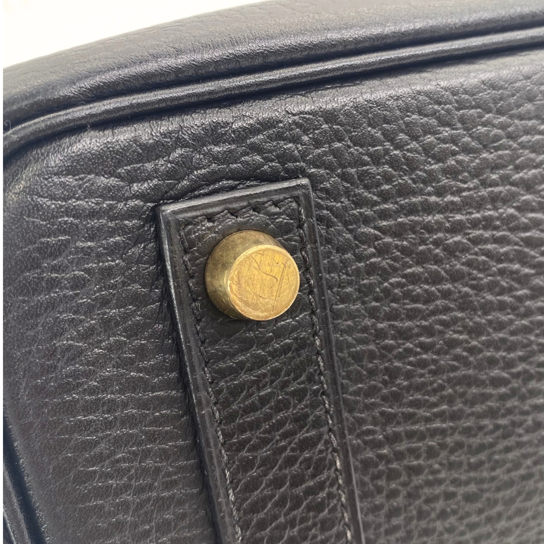 Ruri, 1996 Haut A Courroies 32 Black Ardennes Gold Hardware with stamp 〇Z