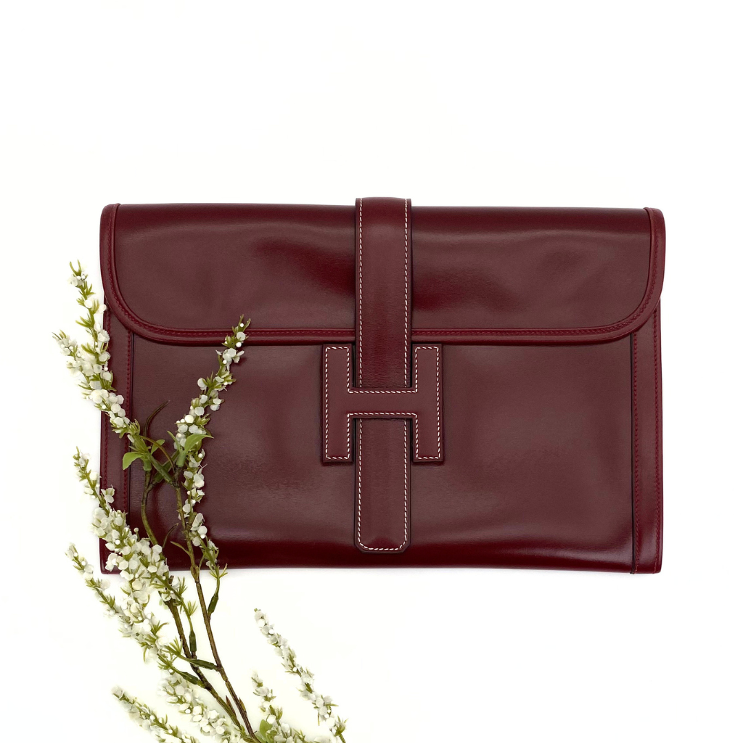Cyra, 1978 Jige PM Boxcalf Bordeaux with stamp 〇H