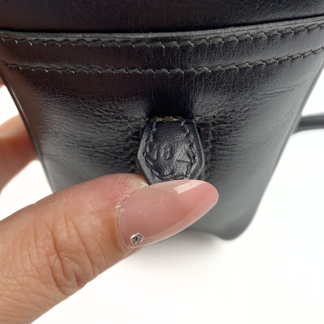 Caio, 1993 Mini Plume Black Boxcalf with stamp 〇W