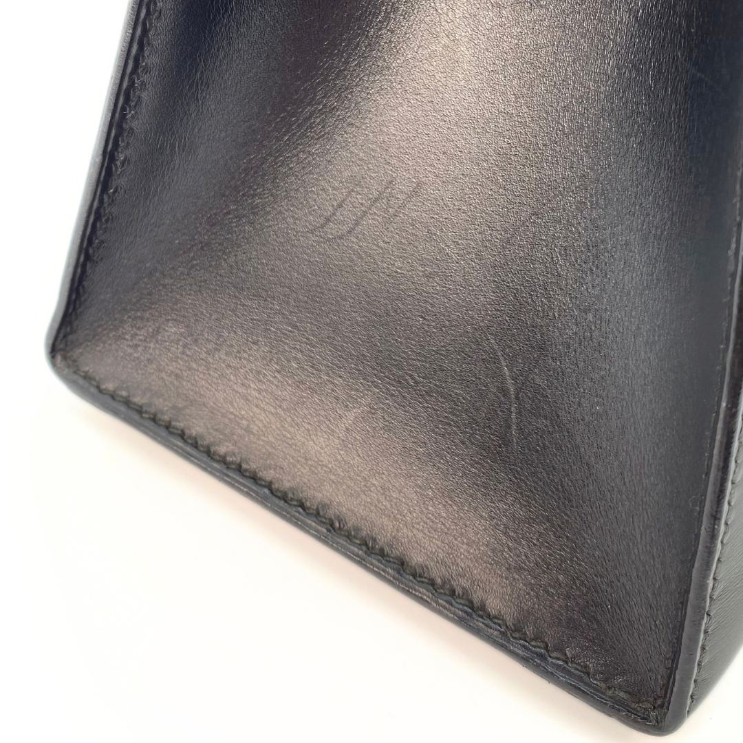 Chisato, 1991 Kelly 28 Sellier Black Boxcalf with stamp 〇U