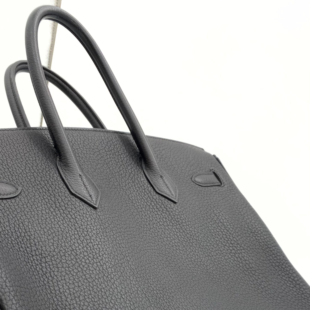 Tavian, 2000 Birkin 35 Black Togo with stamp □D