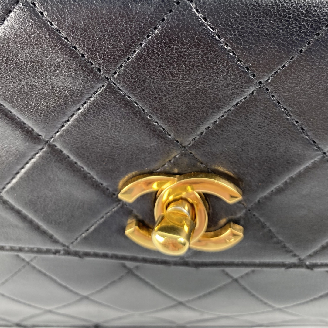 Aramis, 0 Series Matelasse Black Lambskin with seal only