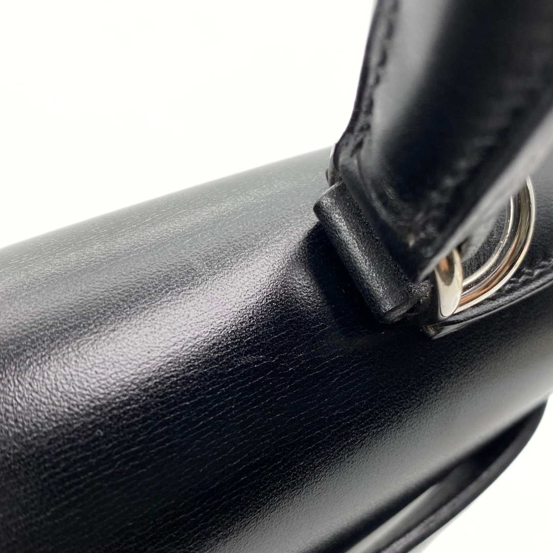 Lumen, 2002 Kelly 28 Sellier Black Boxcalf with stamp □F