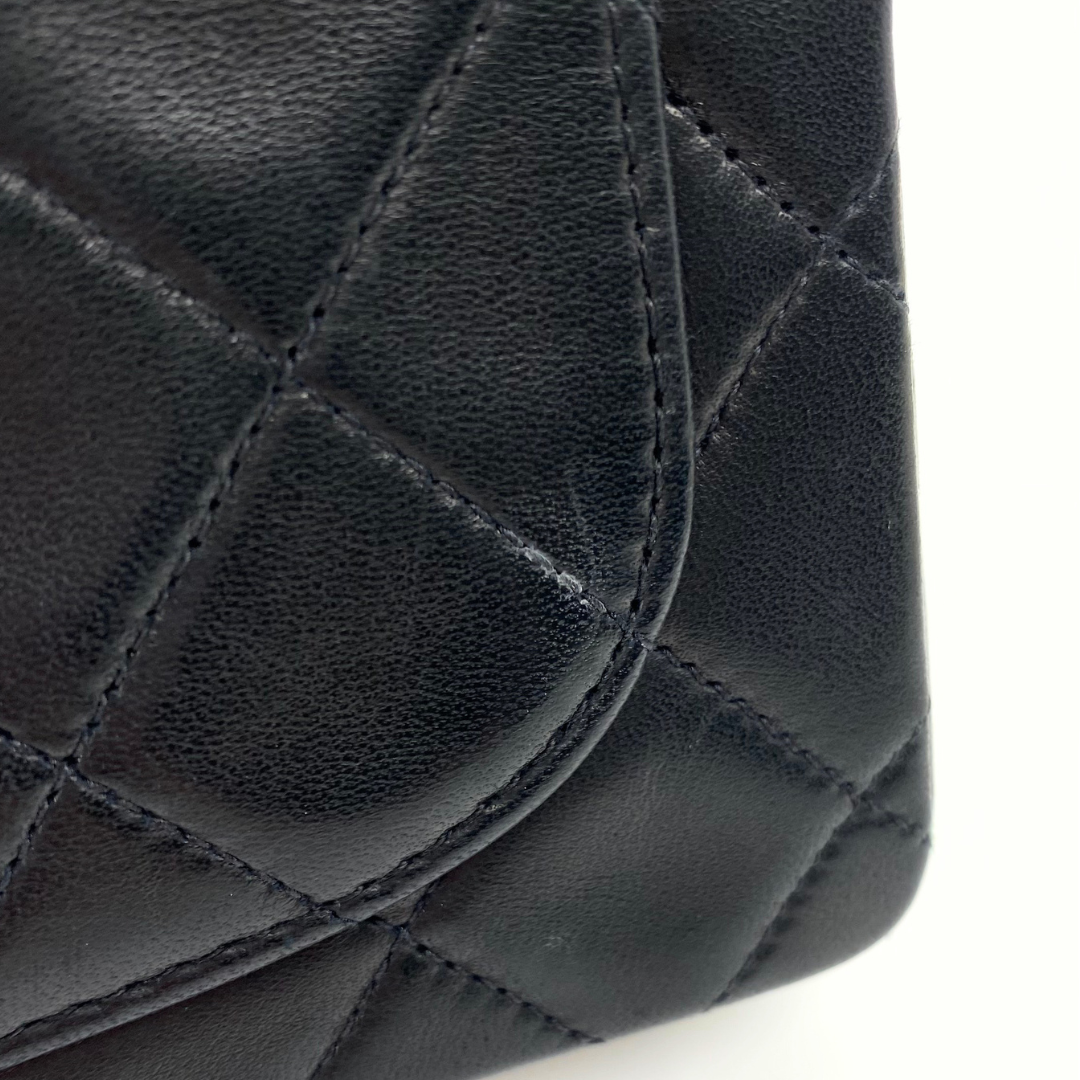 Genji, 2 Series Mini Square 17 Black Lambskin with seal and card