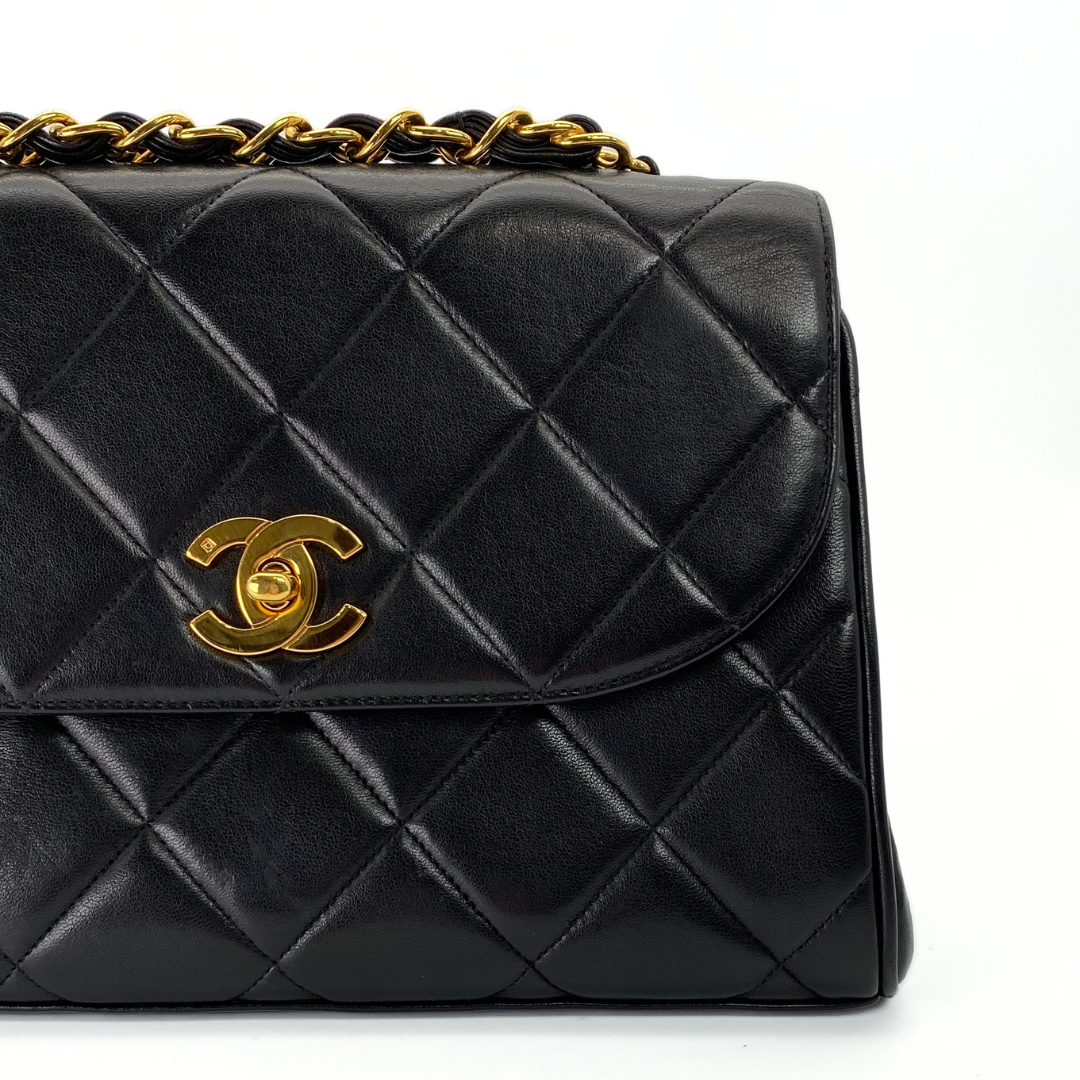 Mikoto, 3 Series Materasse Black Lamb Gold Hardware with seal and card