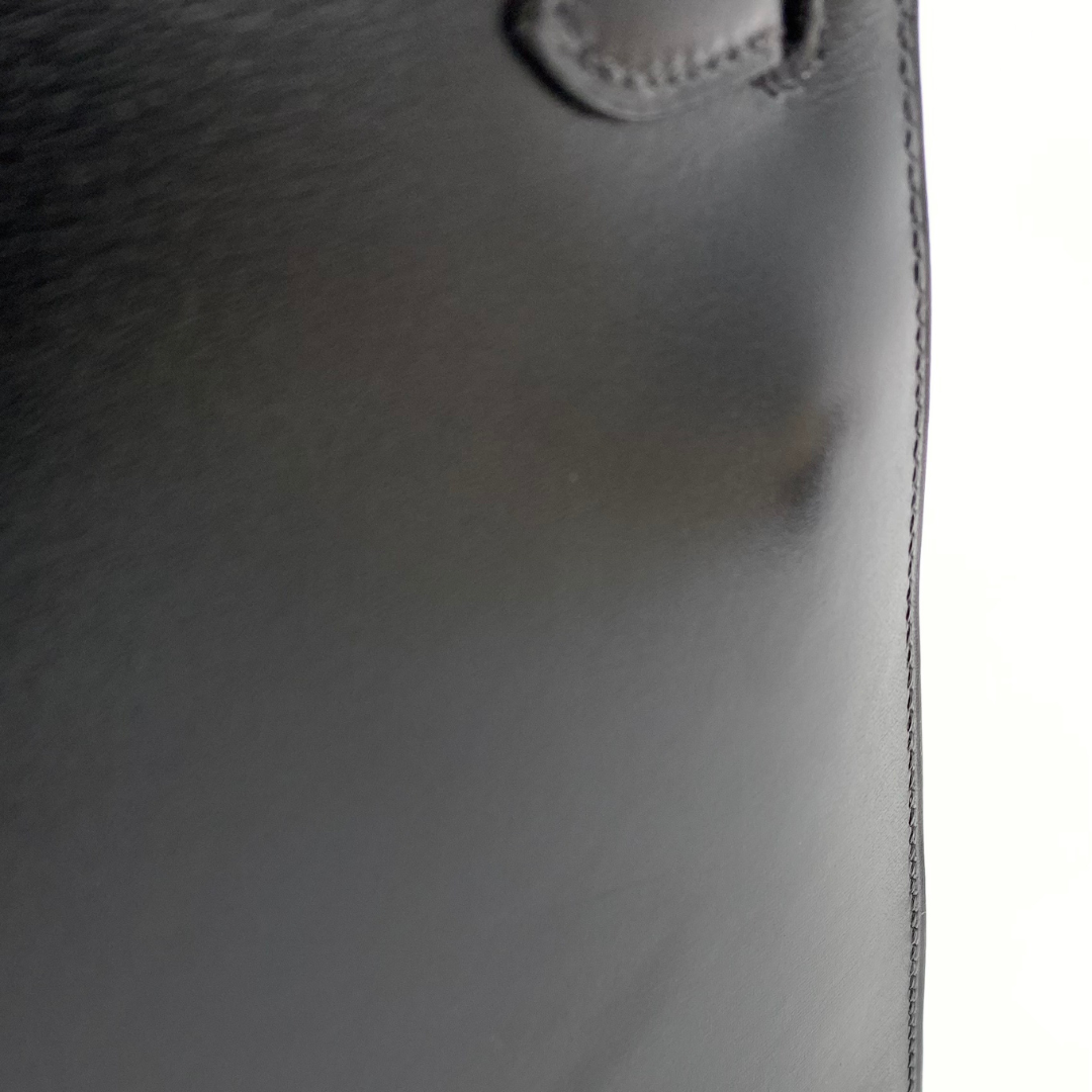 Lumen, 2002 Kelly 28 Sellier Black Boxcalf with stamp □F