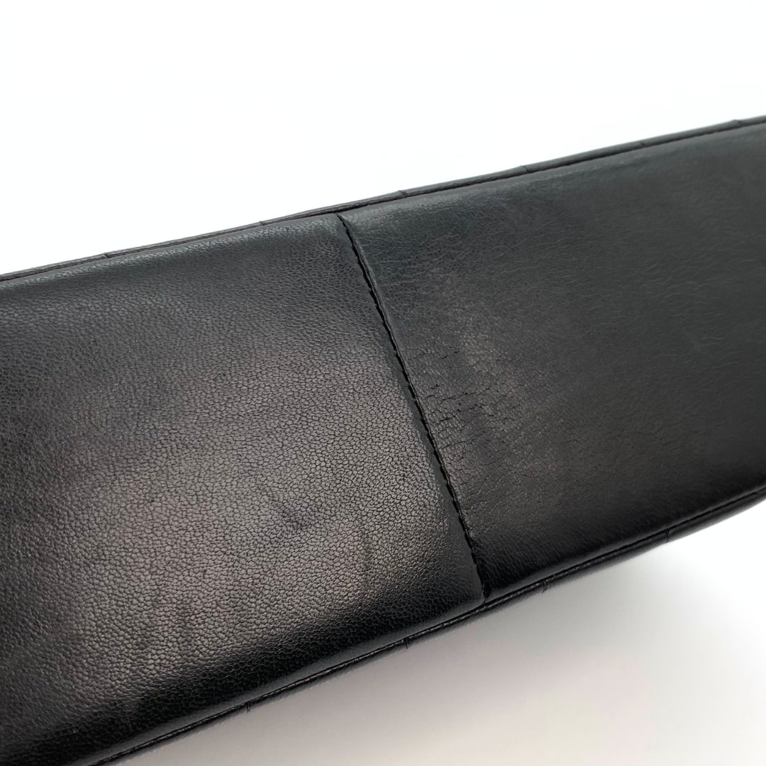 Tyra, 2 Series Mademoiselle Lambskin Small Black with seal and card