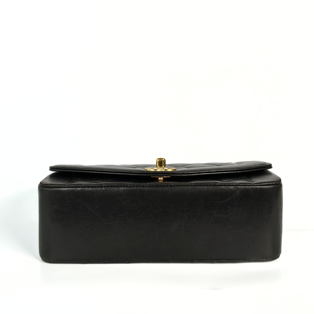 Pioco, 4 Series Small Diana Black Lambskin with seal and card