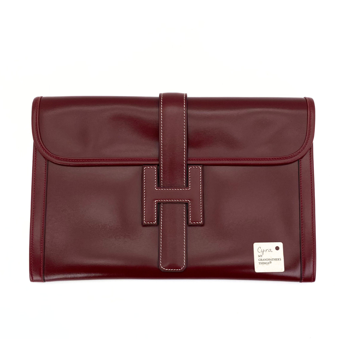Cyra, 1978 Jige PM Boxcalf Bordeaux with stamp 〇H