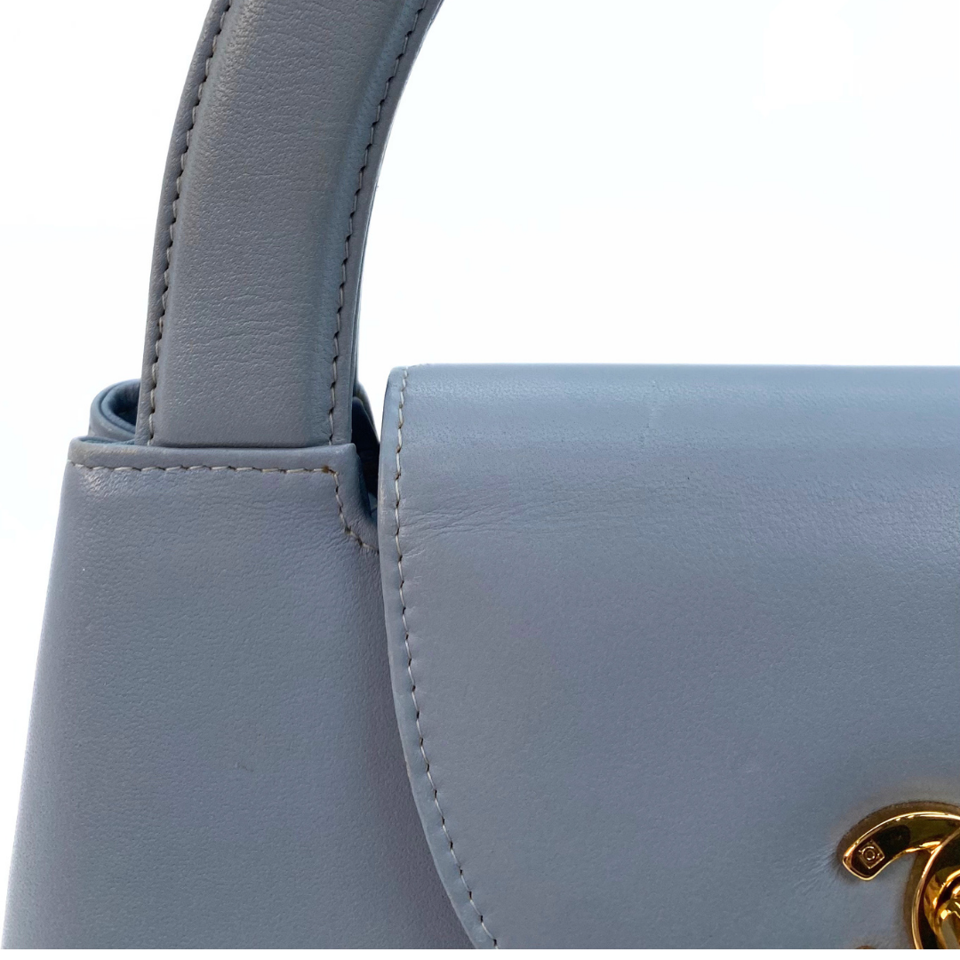 Helma, 5 Series Kelly Light Blue Lambskin with seal only