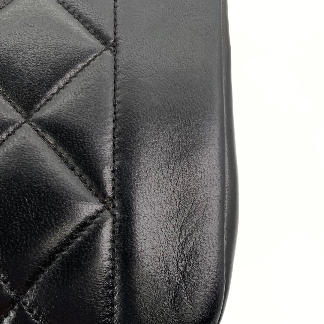 Kaori, 3 Series Small Diana Black Lambskin with seal and card
