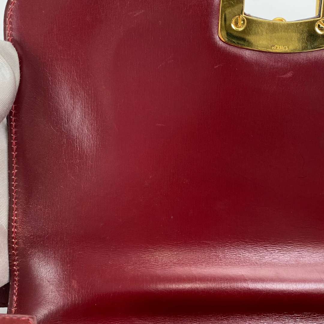 Akemi, 1976 Sorogne Rouge H Boxcalf Gold Hardware with stamp 〇F