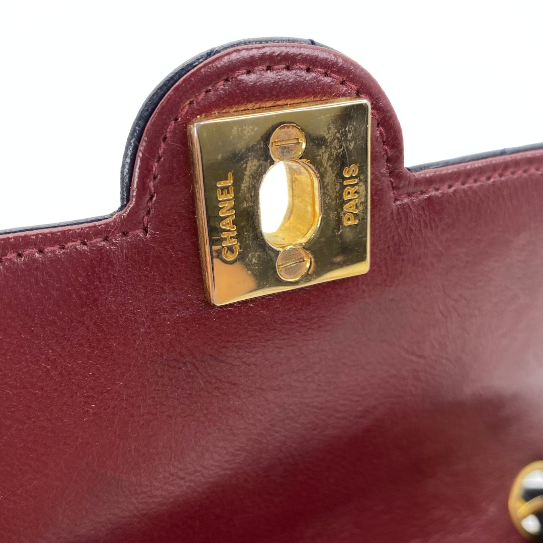 Rorik, 1 Series Mini Circle Coco Navy Lambskin with seal only