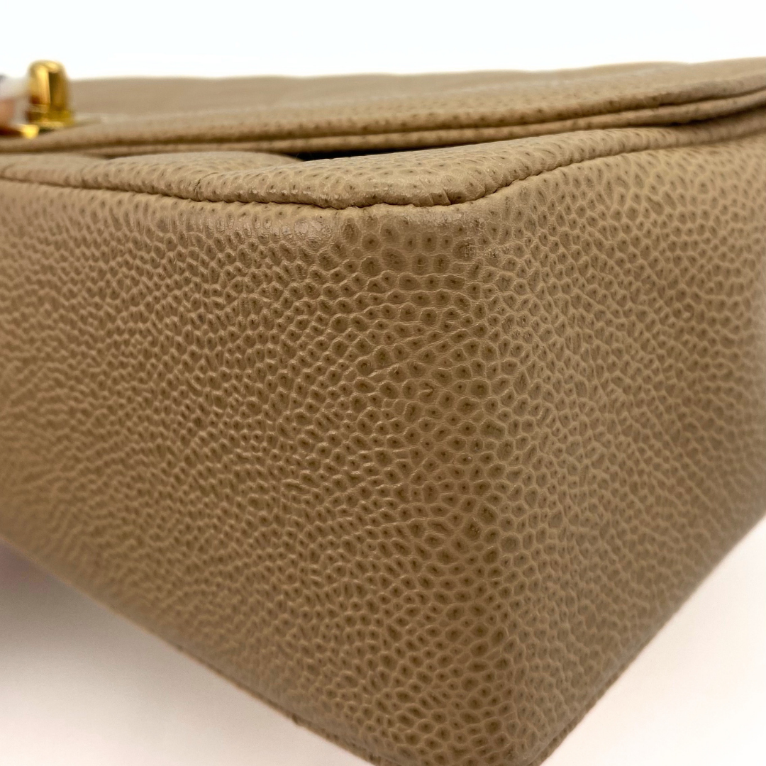 Gautier, 3 Series Medium Diana Beige Caviar with seal and card