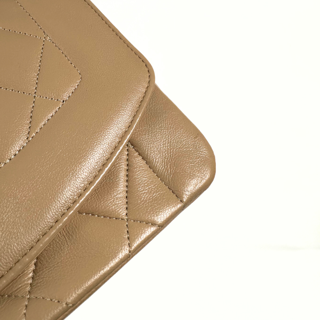 Yanny, 1 Series Small Diana Beige Lambskin with seal only