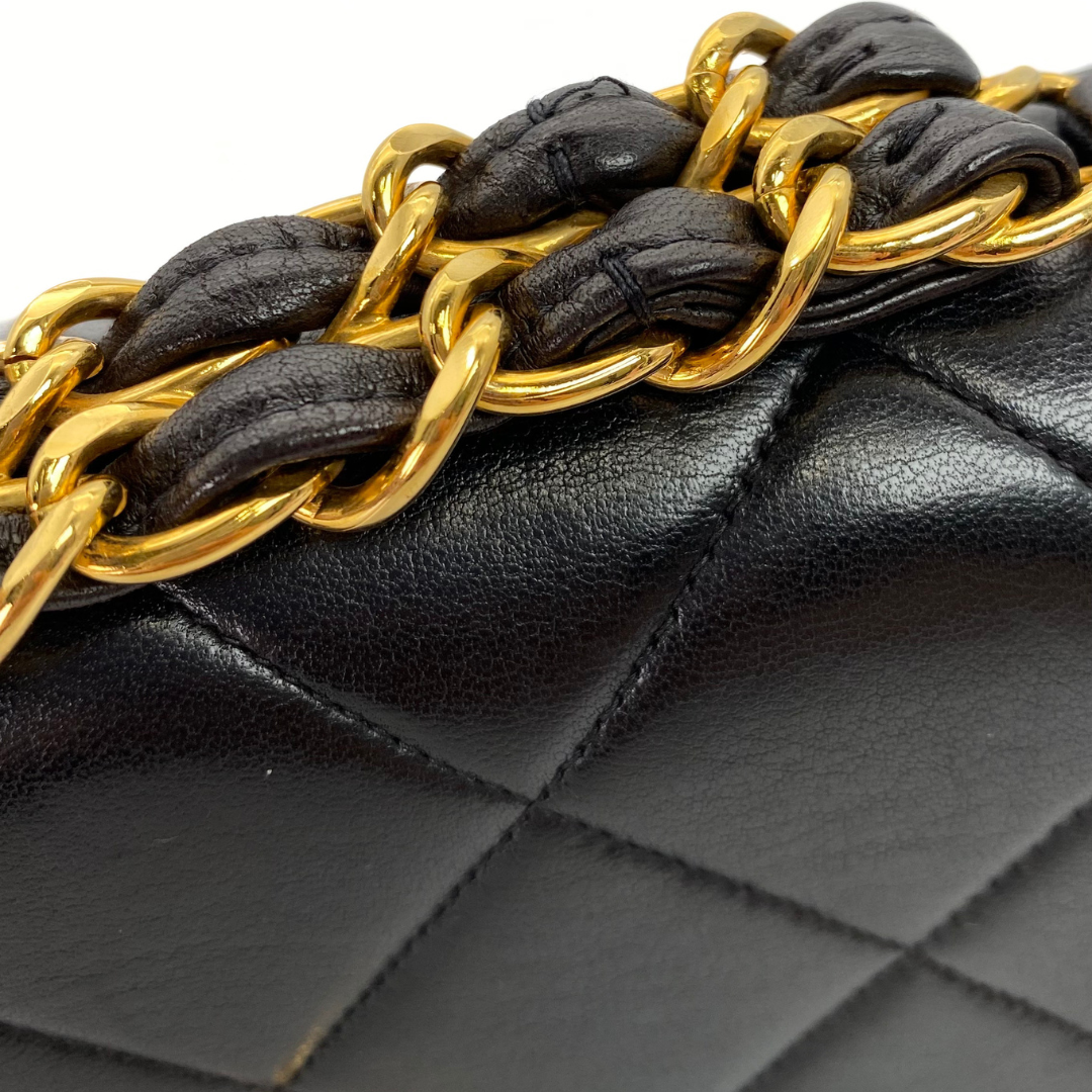 Mikoto, 3 Series Materasse Black Lamb Gold Hardware with seal and card