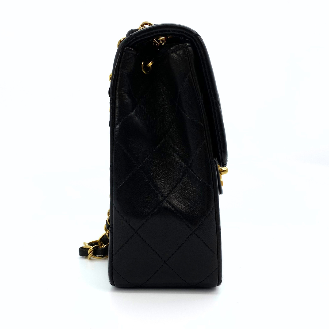 Varun, 2 Series Square 20cm Black Lambskin with seal and card