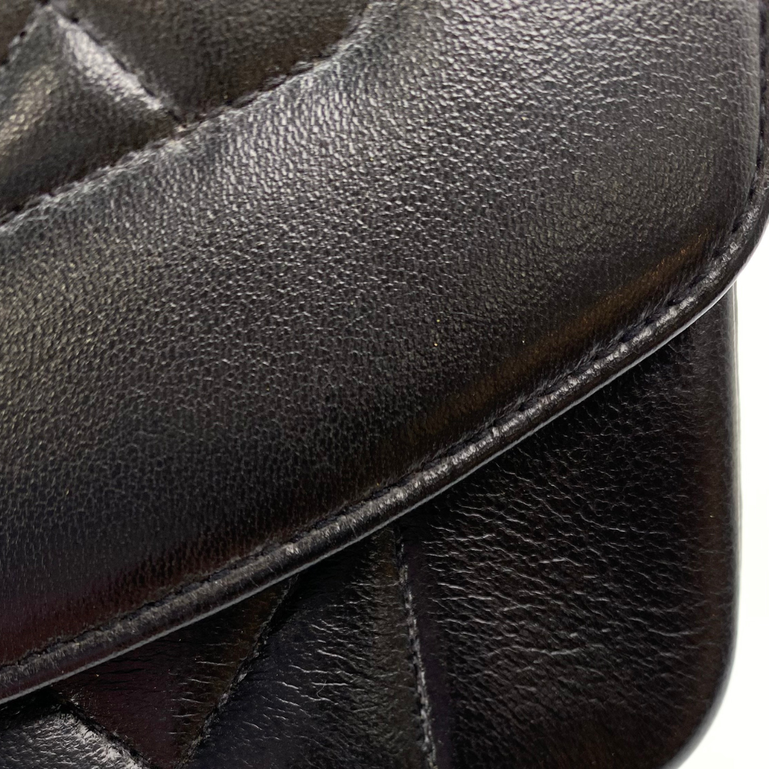 Sergey, 2 Series Small Diana Black Lambskin with seal and card