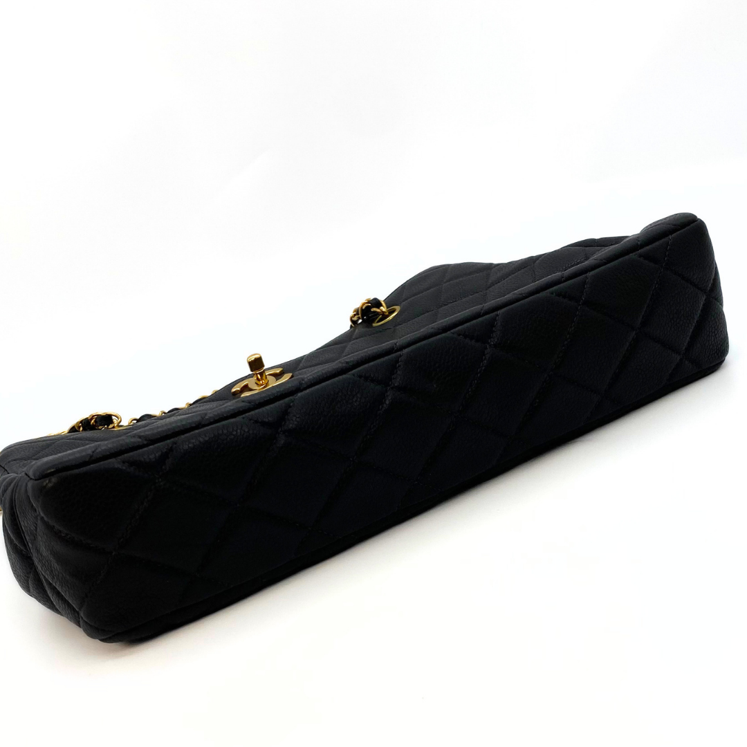 Indira, 4 Series Black Caviar Tote with seal only