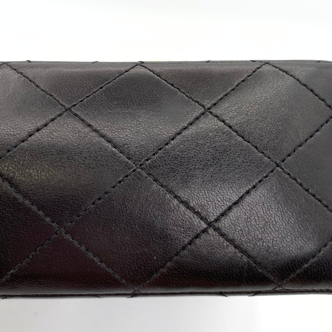 Subaru, 3 Series Medium Classic Flap Black Lambskin with seal and card