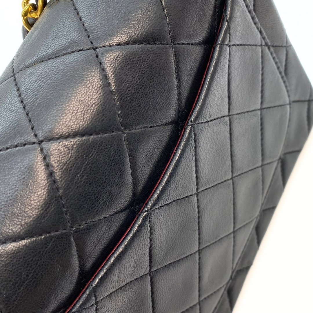 Michiru, 1 Series Square 17cm Black Lambskin with seal and card