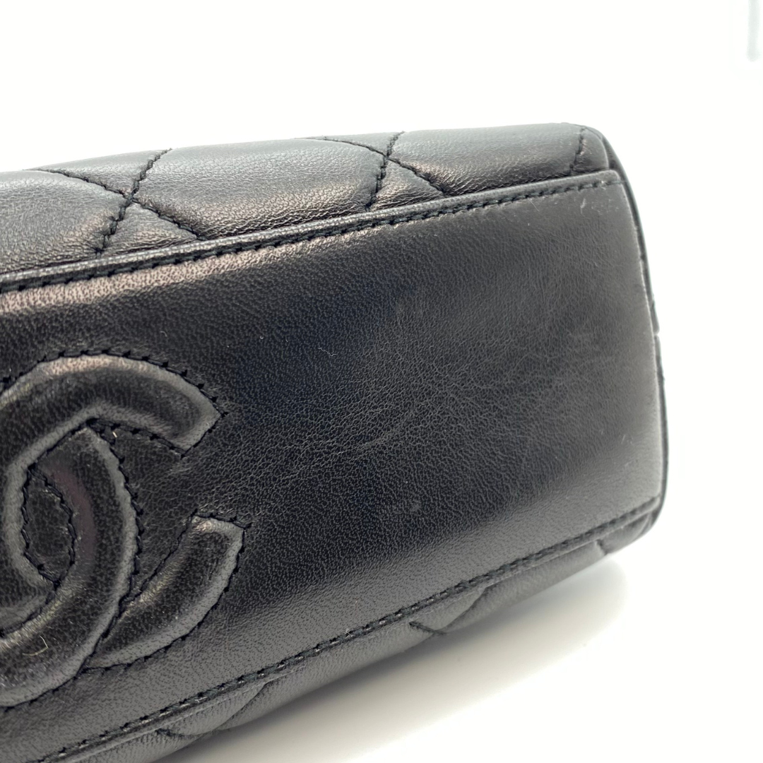 Gawin, 3 Series Mini Kisslock Black Lambskin with seal and card