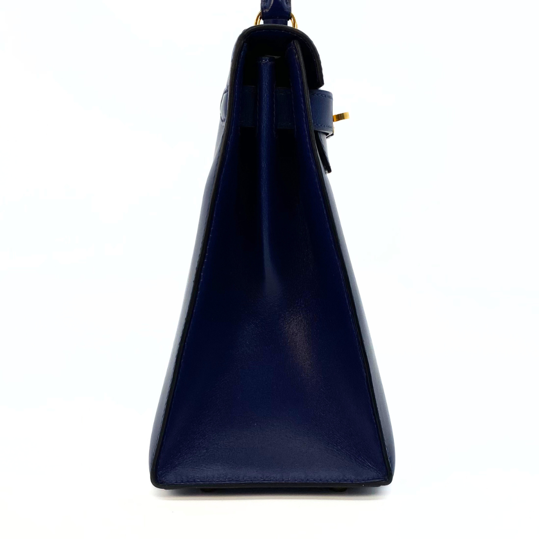 Daneen, 1992 Kelly 28 Blue Boxcalf with stamp 〇V