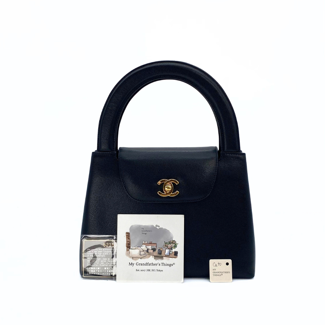 Cato, 5 Series Party Kelly Black Caviar with seal and card