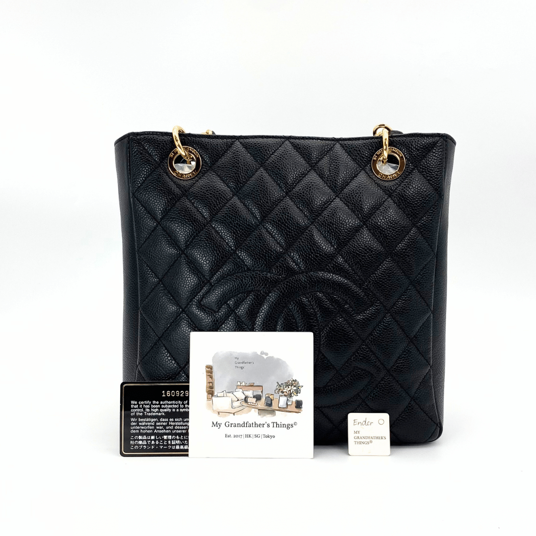 Ender, 16 Series PST Tote Black Caviar with seal and card